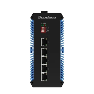 XPTN-9000-65-5GT-X Switch Công nghiệp Scodeno 5 cổng 5*10/100/1000 Base-T None PoE